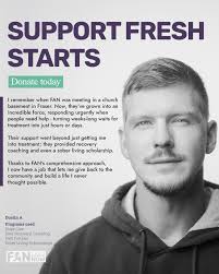 As we welcome the new year, help us give the gift of fresh starts and  recovery. Your donation to FAN helps fund vital programs we offer  completely free to the public, supporting