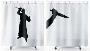 Psycho Halloween Shower Curtain Funny Cool Scary Horror Etsy Funny Shower Curtains Halloween Shower Curtain Personalized Shower Curtain