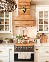 Rustic Country Style Farmhouse Kitchen With Modern Prim Vibes Kitchen Decorating Idea By Whi Farmhouse Kitchen Interior Rustic Kitchen Cabinets Kitchen Decor
