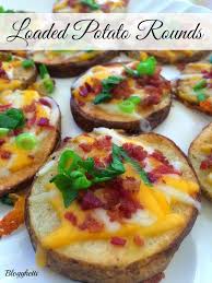 20 christmas games for zoom that everyone can play at home with family, friends, or in a virtual classroom setting.i know this christmas isn't what we had. Blogghetti Loaded Potato Rounds Food Snacks Recipes