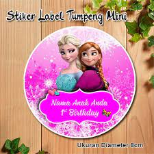 Jual souvenir ulang tahun, akikah, wedding, hampers baby one month, stiker dan label custom, paperbag murah, tas kertas, stiker online shop, tumbler, balon led, balon polkadot, balon minnie, lunchbox, baju bayi, baju anak, baju menyusui, kemasan ouvenir, box souvenir, mug sablon, hardbox, jakarta barat, handuk bordir, tempat makan, botol minum. Jual Stiker Label Ulang Tahun Anak Tumpeng Mini Kotak Nasi Snack Edisi Frozen Di Lapak Tazkia Sticker Bukalapak