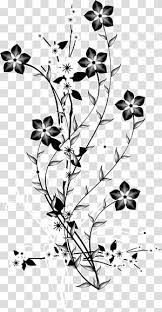 China Japan Flower Euclidean Black And White Decorative Background Flowers Branch Black Gray And W In 2020 Flower Drawing Lotus Flower Drawing Flower Illustration