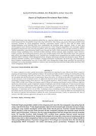 Tidak ada kekurangan perkhidmatan pengurusan reputasi dalam talian di pasaran hari ini. Pdf Kesan Pengambilan Pekerja Atas Talian Impact Of Employment Recruitment Rates Online
