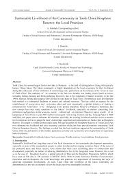 In another version of the legend, it tells the origin of seri gumum who was a cursed princess that was sealed away in a forbidden garden built on the lake. Pdf Sustainable Livelihood Of The Community In Tasik Chini Biosphere Reserve The Local Practices