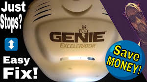 My garage door closes most of the way then goes back up again. Genie Excelerator Garage Door Opener Just Stops Part Way Up Easy Fix Youtube