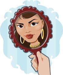 Face Mirror Woman Free Vector Graphic On Pixabay