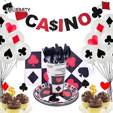 Cool home art decor ideas. For 8 Person Casino Party Decorations Playing Card Theme Party Birthday Party Supplies Adult Hen Par Shopee Philippines