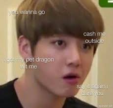 He Has The Power Of Anime And Overwatch On His Side Bts Meme Faces Bts Memes Hilarious Meme Faces