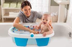 Bathshroom overflow drain cover for fuller and warmer baths by tubshroom white. Summer Infant Foldaway Baby Bath