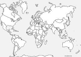 World Map Coloring Page For Kindergarten Jpg 849 598 Pixels World Map Coloring Page World Map Printable Free Printable World Map