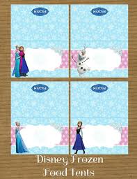 Disney Frozen Printable Food Tents Etsy Frozen Printables Disney Frozen Food Disney Frozen Party