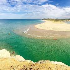 Onkaparinga River Mouth In South Australia The Beach Here Is Called Port Noarlunga And The Reef That Shel Australian Beach Australia Adelaide South Australia
