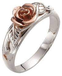 Clogau Gold Silver 9ct Rose Gold Royal Roses Ring Pretty Rings Rose Gold Women Rings