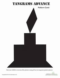 Tangram Candle Worksheet Education Com Tangram Tangram Puzzles Education Com