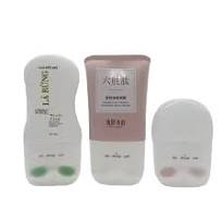 Plastic Roll on Squeeze Tube Massage Tube with Double Twist Silicone Soft  Roller Ball for Neck Skin Care Cream Tube