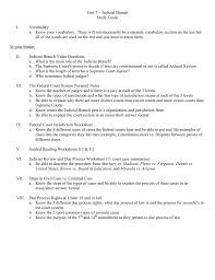 Luckily, the court provides a new opportunity to test each year. Unit 7 Judicial Branch Study Guide I