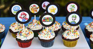 Oh, and also share with the rest of us. Super Mario Bros Cupcakes With Free Printable Toppers