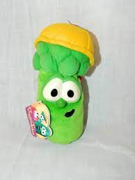 Gund Veggie Tales Junior Jr Asparagus 7 Plush Bean Bag Toy New W Tag 1998 Bean Bag Toys Veggie Tales Plush