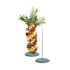 *don't worry if the pineapple tree is a little crooked! Buffet Enhancements 1bacfpt25 Small Pineapple Tree Display Stand 25
