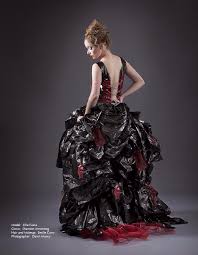 Garbage Bag Dress By Shannonwynona Avant Garde Recycled Dress Nature Dress Fashion