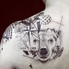 Polar Bear Infra Compass Spiral Flakes Montre Molle Dali Mecanisme Gael Ricci Polar Bear Tattoo Bear Tattoos Tattoos