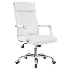 Homall Office Desk Chair Mid Back Computer Chair Leather Https Www Amazon Com Dp B07f3t74t6 Ref Cm Sw R P White Desk Chair Office Chair Office Desk Chair
