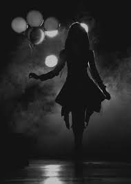 Black And White Woman Silhouette Midnight Dreams Dreamy Dramatic Black And White Photography I Love Silhouettes Night Photography Photography Inspiration Photo