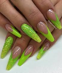 Artificial nail enhancements have come a long way, from the thin acrylic nail designs to modern uv gel nails. Lime Green Acrylic Nails