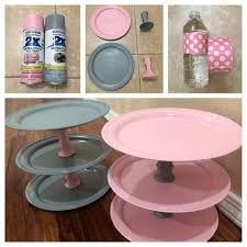 Turn a leftover wine bottle into colorful art. More Diy Projects For The Babyshower If You Re On A Budget Those Are Silver Plates A Diy Baby Shower Centerpieces Baby Shower Diy Baby Shower Centerpieces