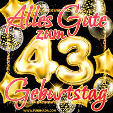 Weitere ideen zu lustiges gif zum geburtstag, witze sprüche, witzige bilder sprüche. Alles Gute Zum 43 Geburtstag Gif Herunterladen Auf Funimada Com
