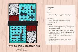 The lower grid is used by the player to hide the location of his own ships, while when one of your ships has every slot filled with red pegs, you must announce to your opponent when your ship is sunk. How To Play The Battleship Board Game