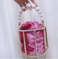 Fine Diamond Handbag Pearls Top Handle Bag Luxury Bags Fall Bags Handbags Purses And Handbags