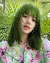 Lisa Green Hair Lisa Green Green Hair Blackpink Lisa