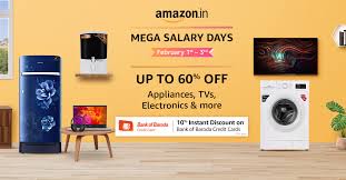 Make bank of baroda credit card payment online and get the instant bob cashback offer. Amazon India On Twitter We Are Back With Mega Salary Days Explore The Best Offers On Top Brands With A Wide Selection Get 10 Instant Discount On Bank Of Baroda Credit Cards