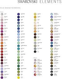 Swarovski Colour Chart Google Search Crystal Rhinestone