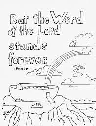 It shows jesus as the cornerstone of a building. Coloring Pages For Kids By Mr Adron 1 Peter 1 25 Print And Color Page With Noah S Ark Free