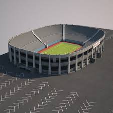 3d Stadium 1x2 Model In 2020 Stadium Football Stadiums Model