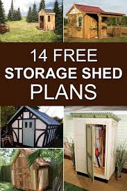 This backyard shed is perfect garden and yard tools, extra storage and more. 14 Free Storage Shed Plans Shed Plans Shed Building A Shed