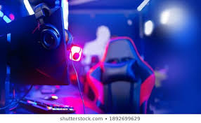 Your game room will be inviting and a fun place to spend time with your loved ones. Professional Gamers Room Headphones Microphone Cyber Stock Photo Edit Now 1892699629