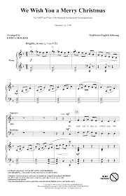 Uploaded on nov 16, 2016. Emily Crocker We Wish You A Merry Christmas Sheet Music Pdf Notes Chords Christmas Score Sab Choir Download Printable Sku 414790