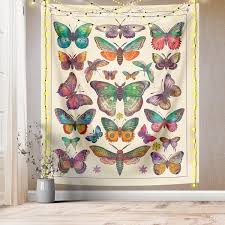 It'll definitely brighten up your room and give it a fun look. Buy Butterfly Tapestry Vintage Beige Vertical Tapestries Aesthetic Tapestry Wall Hanging Wall Decorations For Room Online In Italy B08zcc7zyt