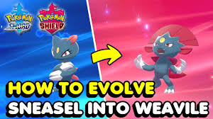 How To Evolve Sneasel Into Weavile In Pokemon Sword Shield