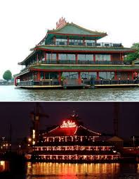 10 Amazing Floating Restaurants In The World Floating Restaurant Amsterdam Restaurant Boat Restaurant