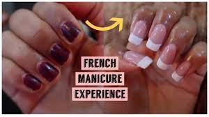 Determining how much gel nails cost. First Time French Gel Manicure Fake Nails Experience Does It Hurt Cost Youtube