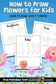 If you need a reference, you can this will increase the overall contrast of the picture and will make the petals brighter. How To Draw Flowers For Kids Woo Jr Kids Activities
