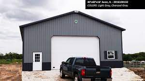 Gallery blue roof by metalbuildings4u.com. 40 X60 X16 Cleary Suburban Energy Miser Building In Avon Il Colors Light Gray Charcoal Gray Cleary Buildings Building A Pole Barn Barn House Plans