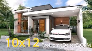 Notice the high walls combined with a very high roofline. One Storey House 10x12 Meter 33x40 Feet 3 Beds Pro Home Decors