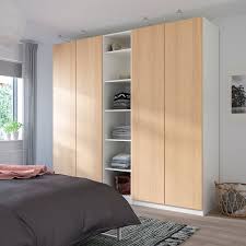 Pax Wardrobe White Repvag White Stained Oak Veneer 98 3 8x23 5 8x93 1 8 In 2020 Pax Wardrobe Ikea Pax Wardrobe Ikea Pax