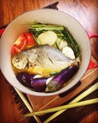 Sinigang Na Pompano With Tamarind And Lemongrass Instant Pot Stove Top Recipe Pompano Fish Recipe Fish Sinigang Recipe Sinigang