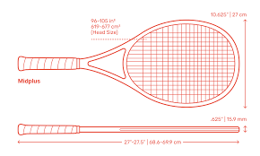 In 1926, the first world table tennis championships was held in london, england. Tennis Racket Midplus Dimensions Drawings Dimensions Com